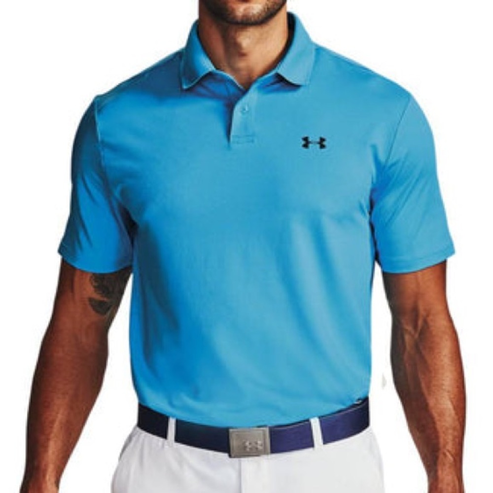Under Armour Electric Blue/Turquoise 'The Performance Polo' Loose Fit